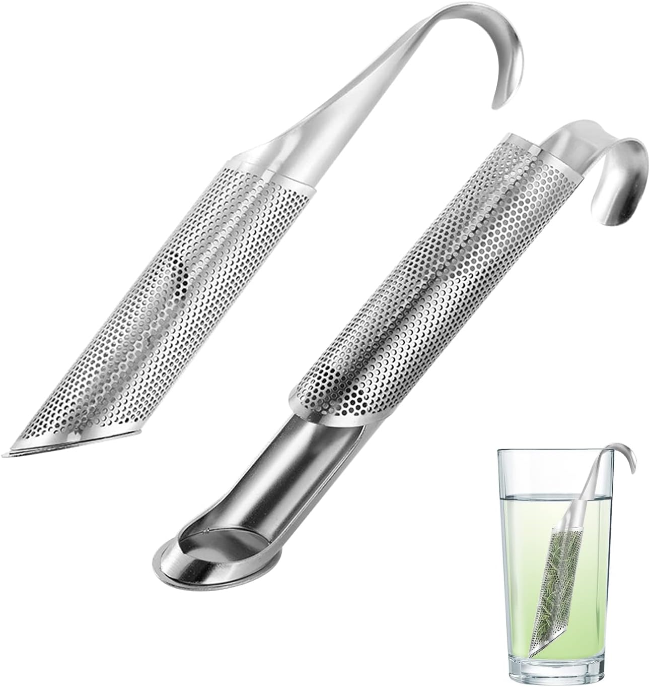 Tea Infusers for Loose Tea Pen Fine Mesh Single Cup Sticks Spoon Pipe