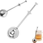 Tea Infusers for Loose Tea Reusable Long Handle Tea Ball Stainless Steel