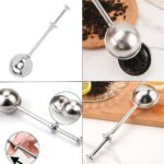 Tea Infusers for Loose Tea Reusable Long Handle Tea Ball Stainless Steel - Image 3
